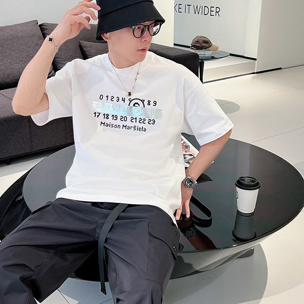 超入手困難♪メゾンマルジェラ MM6 半袖 tシャツ 偽物 ホワイト Max34517